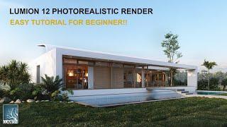 LUMION 12 TUTORIAL PHOTOREALISTIC  EXTERIOR RENDERING (DAY SCENE)