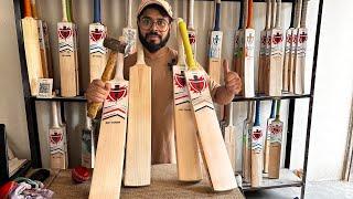 Grade first English willow bat stocks || bat repair adda