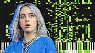 Billie Eilish - bad guy, but plays piano after converting to MIDI file