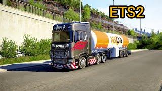 ETS2 Oslo To Gothenburg 270Km Delivery Controller Gameplay