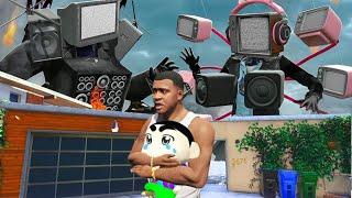 New Mega Boss Tv Man & Tv Woman Mega Boss Vs Scientist Skibidi Toilet In Gta5 || TAMIL || GTA 5