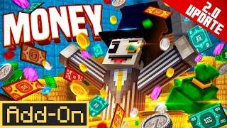 MONEY ECONOMY 2.0 ADDON For Minecraft Bedrock Survival Worlds & Realm updated review