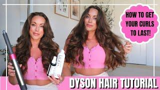 how to get your dyson curls to stay | step by step dyson airwap hair tutorial