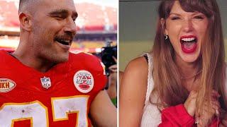 When reporter asking Travis Kelce Are you in love? #traviskelce #taylorswift