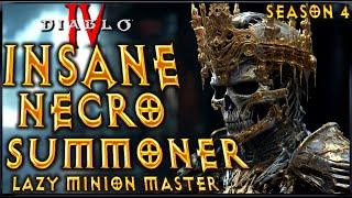 INSANE Necromancer Summoner ! Diablo 4 Season 4 [PTR]