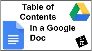 Creating a Table of Contents in a Google Doc