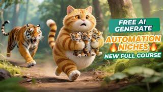 Youtube Automation Niches Orange Cat AI -  Create 3D Animated Stories with Free AI Video Generator