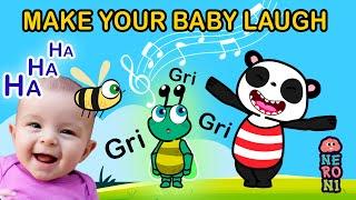 Make Your Baby Laugh with Gri | Visuals, Sounds and Music for Babies | Goofy Panda & Beebee