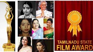 Tamil Nadu State Film Awards -Best Female Singers 1968 - 2014. Evolution of Female Singers 1968-2014