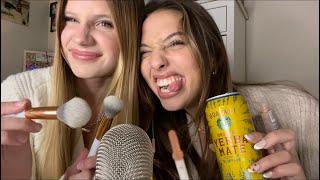 ASMR My friend tries asmr for the first time…. 