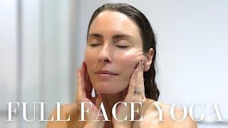 FULL FACE YOGA ROUTINE + LYMPHATIC DRAINAGE MASSAGE (FACE YOGA CHALLENGE DAY 8)