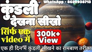 कुंडली देखना सीखें, सिर्फ एक वीडियो में |#astrology#kundli#केंद्र