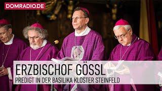 Erzbischof Gössl beim Gottesdienst zur Frühjahrs-Vollversammlung 2025 in der Basilika Steinfeld