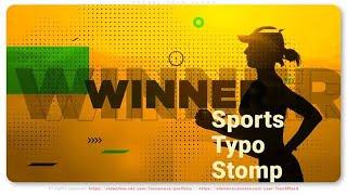 Sports Typo Stomp Opener / Intro / Promo (After Effects Template)  AE Templates