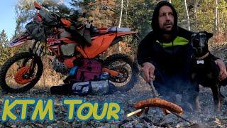 KTM ADVENTURE, I bought a new bike, service it and then went camping, beautiful October, on EXC 300