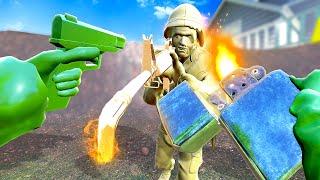 MELTING Toy Soldiers That Are Alive - Plastic Battlegrounds VR