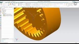 Siemens PLM NX GC Toolkit - Profile Shifted Internal Gear Modeling