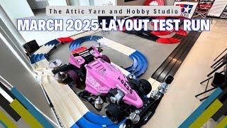 Tamiya Mini 4WD - The Attic Yarn & Hobby Studio (Updated) March Track Layout