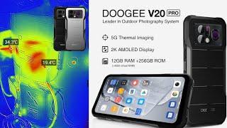 DOOGEE V20 Pro with thermal imaging, night vision, 64mp camera, 12GB Ram, 256Gb - Rugged phone