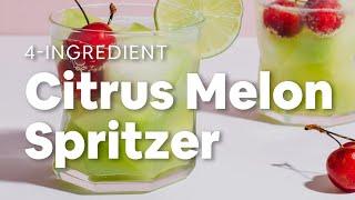 4-Ingredient Citrus & Melon Spritzer | Minimalist Baker Recipes