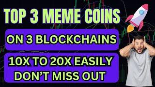 Top 3 Meme Coins on 3 Top Blockchains - Best Meme Coins For Bull Run - Earn With Shafiq