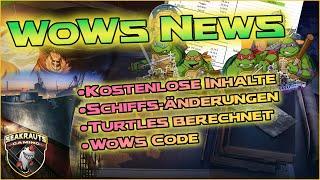 WoWs News  Code, Schiffsänderungen & Turtles berechnet  World of Warships