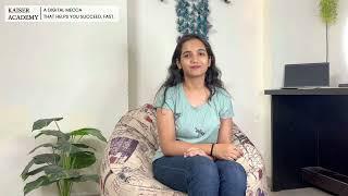 Student Testimonial - Jigisha Vanjani (Sr. Manager Performance at Growth Jockey)| Kaiser Academy