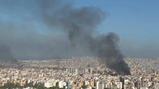 Black smoke drifts across Beirut skyline after more Israeli airstrikes