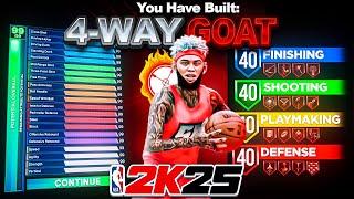 99 3PT + 89 DRIVING DUNK + 95 BALL HANDLE + 94 STEAL is THE BEST 6’2 GUARD BUILD in NBA 2K25!