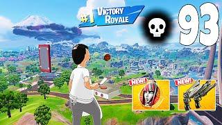 93 Elimination Solo Vs Squads "Zero Build" Gameplay Wins (NEW Fortnite Chapter 6 PC)