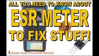 All You Need To Know About ESR METER To Fix Stuff. How To Use Test Capacitors Inductors Short Finder