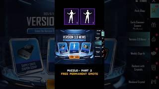 Free Emote  Puzzle Part 2 #pubgmobile #pubg #pubgm