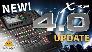 What's new for the X32 firmware 4.0? – Behringer X32 digital mixing console