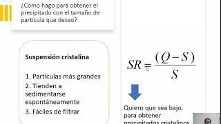 Cómo obtener un precipitado cristalino