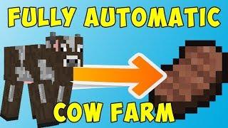 Fully Automatic COW FARM (COOKED STEAK) | Survival Minecraft #20