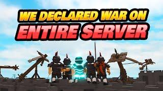 We Declared War on EVERYONE (The Survival Game Roblox)