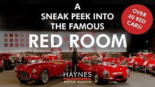 A Sneak Peek into the famous Red Room at Haynes Motor Museum!