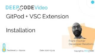 Gitpod and Visual Studio Code Extension - Installation and Usage