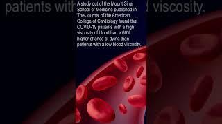 Mount Sinai School of Medicine Study: ⬆Blood Viscosity Tied to Mortality in COVID Patients #shorts