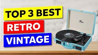 Top 3 Retro Vintage Inspired Turntables Picks in 2025