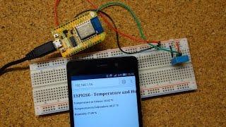 ESP8266 DHT11/DHT22 Temperature and Humidity Web Server with Arduino IDE - Demo