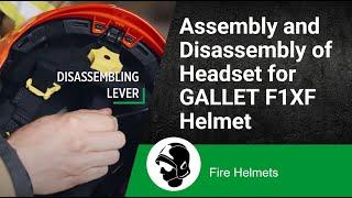 Assembly and Disassembly of Headset for GALLET F1XF Helmet