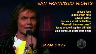 Harpo - San Francisco Nights (lyrics) 1977 4K