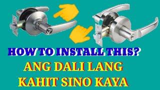 How to install lever type Door Knob