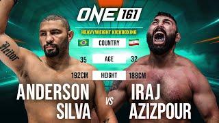 SCARY IRANIAN POWER  Iraj Azizpour vs. Anderson Silva Full Fight