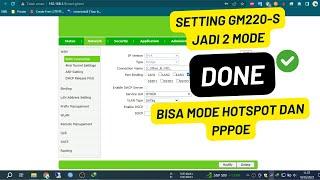 Setting Modem XPON GM220-S Mode Hotspot dan PPPoe