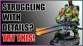 Struggling to Paint Details on Your Minis? TRY THIS!