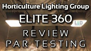 Horticulture Lighting Group HLG Elite 360 LED Grow Light Review and PAR Testing (w/ Bluetooth)