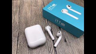 TWS i11 короткое видео новой копии беспроводных наушников AirPods