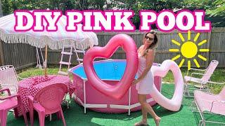 ️6 DIYS PINK POOL BACKYARD SUMMER VACATION ((at home))~ ️   Olivia's Romantic Home DIY